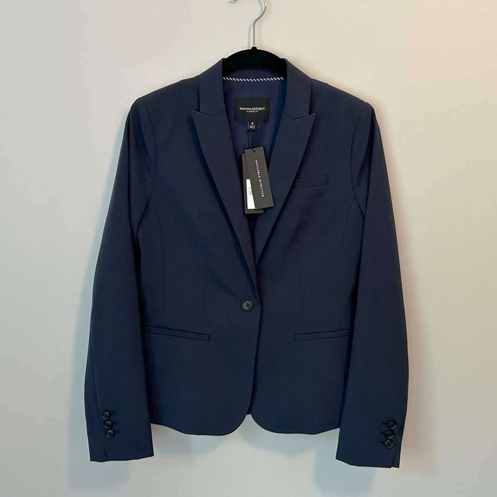 Banana Republic Washable Merino Wool Blazer